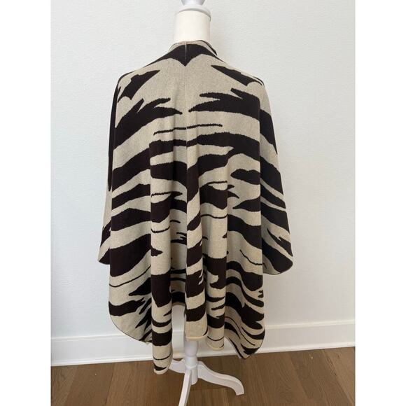 Chicos Animal Print Wrap Cotton Blend - Picture 4 of 6